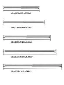 1PC Black/Silver Stainless Steel Telescopic Shower Curtain Rod, 2.5CM Diameter, Multiple Lengths, Shower Curtain Rod, Curtain Rod, Closet Hanging Rod, Telescopic Rod, Drying Rack, Hanging Rod, Support Rack, Kitchen Tool Storage Rod, Tension Rod, Spatula Hanging Rod, Spoon Hanging Rod, Cutting Board Hanging Rod, Kitchen Towel Hanging Rod, Whisk Hanging Rod, Soup Ladle Hanging Rod, Stainless Steel Material, Easy Installation, No Adhesive Needed - Silver - View 14