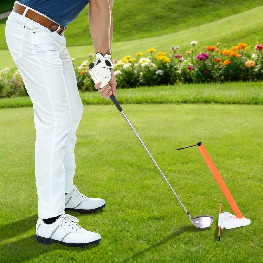 Golf Trainingshilfe, Golf Trainings hilfe, Sofortige Kopfstabilität & Schwungflugzeug Swing Trainer, Golf Swing Corrector - A - Übersicht 1