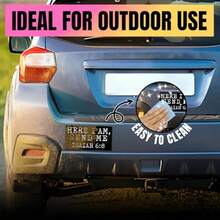 7.5"X3.75" Here I Am Send Me Isaiah 6:8 Bumper Sticker, Christian Religious Inspirational Faith Decals Gifts For Car Truck Windows - Multi - View 4