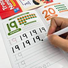 Lachilly Children's Handwriting Practice Book: Letter And Number Tracing Exercises (With Lines), Learning Activities, Early Writing Skills Development, Classroom Essential - Reusable Number Workbook - View 7