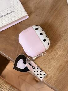 Niche Korean Style Macaron Color Block Polka Dot Pods Pro 3 Protective Case, Compatible With Apple Pro 2 Earphone Shell, 2nd Gen Wireless Bluetooth, 3rd Gen, 3 Pods Pro, 4th Gen, 5th Gen, 4 - Baby Pink - View 5