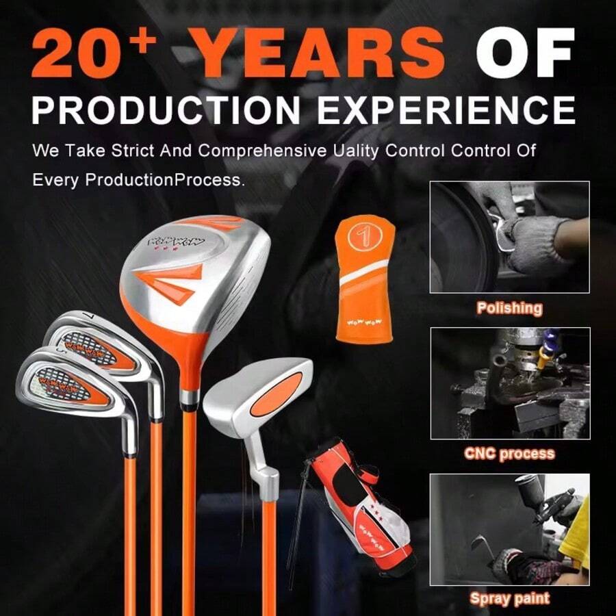 Custom Complete Junior Golf Club Sets, Entry-Level Practice Golf Clubs Combo For Children Aged 3 To 12 - D - View 1