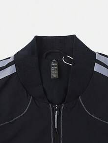 Adidas 男士 TH WOV JKT2 梭織無帽夾克 KV5947 - 黑色 - 查看 3