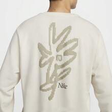Nike/Authentic Sweatshirt Rajut Longgar Kasual Pria Leher Bulat Modis IB8234-901 - IB8234-901 - View 5