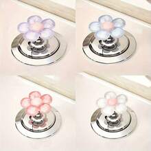 Elegant Floral Toilet Flush Button Nail, Suitable For Bathroom Decoration - Multicolor - View 1