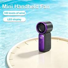 1pc High-Speed Mini Handheld Fan X688 USB Rechargeable Long Battery Life Turbo Powerful Portable Outdoor Small Fan 1800mAh - Multicolor - View 16