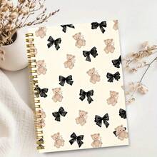 1pc Exquisite Pattern Notebook, Suitable For Daily Recording, Study Notes, Holiday Gifts; Students, White-Collar Workers, And Most People Can Use. School Notebook - A - View 7
