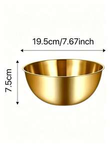 3pcs/1pc Stainless Steel Mixing Bowl With Rolled Rim, Durable And Easy To Clean, Brushed Metal Surface, Stackable Kitchen Bowls In Multiple Sizes, Suitable For Baking, Mixing, Meal Prep, Fruit, Pasta, Holiday Themed Parties And Outdoor Use, Durable Cooking Storage Bowl, Ideal Kitchen Gadget, Christmas/Back To School Gift - View 11