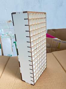 Easter Gift 1pc Art Marker Storage Rack, Can Hold 105 Markers, Watercolor Pens And Colored Pencils, Suitable For Home, School And Office Desktop Organization - White - View 3