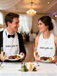 Custom Adult Aprons, Adult Bibs, Restaurant Bibs, Bridal Bibs, Customizable Wedding Text Adult Bibs, Adult Clothing Protective Bibs, Party Bibs - Lightweight, Comfortable, Fashionable, Durable, Unique Gift For Her - Multicolor - View 5
