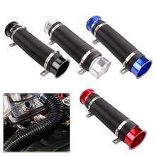 1 buah Selang Teleskopik Saluran Masuk Udara Mobil, Selang Ventilasi Saluran Masuk Udara Modifikasi Mobil yang Dapat Diatur, Selang Fleksibel Saluran Masuk Turbo, Tabung Pemandu Udara, Tersedia Berbagai Warna Hitam/Merah/Biru/Perak - A - View 3
