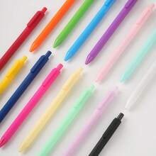 Cute Macaron Retractable Neutral Pen 0.5mm, Beautiful Gift, Fun Pen For Women Office Supplies - Multicolor - View 2