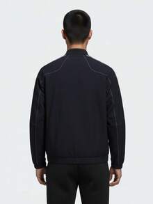 Adidas 男士 TH WOV JKT2 梭織無帽夾克 KV5947 - 黑色 - 查看 2
