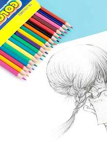 1/36pcs Box Of Colored Pencils, Large Capacity With Vibrant Colors, Smooth Stroke, Suitable For Sketching, Drawing, Coloring, Art Creation, Perfect As Christmas Holiday Gift, Essential For Art Enthusiasts And Design Learners - A - View 7