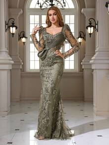 Vestidos de Boda - Verde Oliva - Ver 4