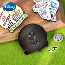 Monogram 1PC Disney Official Licensed Zootopia Character Judy Hopps Nick Wilde Cute Magnetic Brooch Metal Enamel Pin Badge Accessories For Backpack Denim Jacket Decor Holiday Gift - A - View 4
