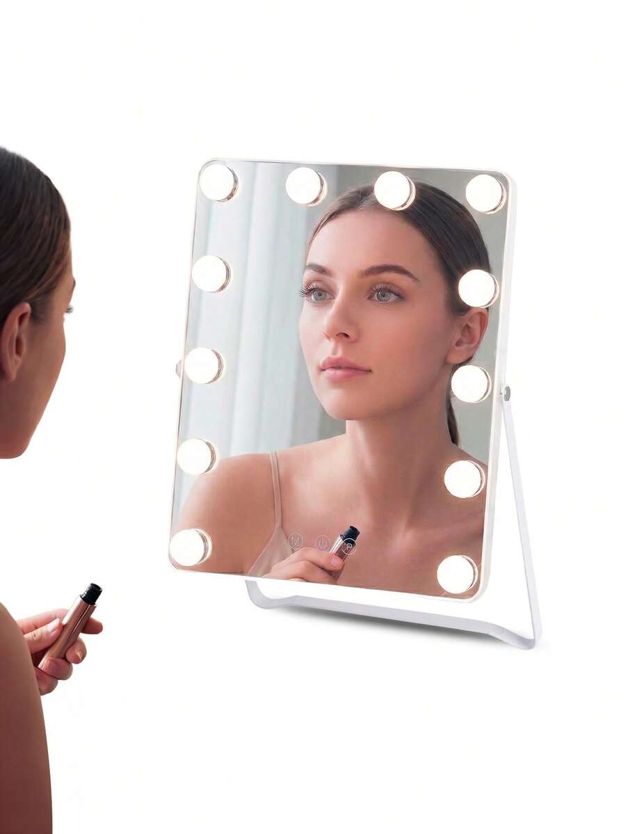 Redlemon LED Makeup Mirror With USB-C Connection (31x26 Cm) - White - View 1