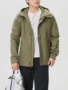 Columbia New Men's Outdoor Hiking Mountain Jacket, Waterproof Sports Softshell Coat - Army Green - View 1
