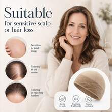 Women's Wig Cap | Skin-Friendly Short Hook 2-In-1 Modal Wig Cap, Non-Slip Velvet Wig Band, Breathable Glue-Free Wig Band, Halloween - View 5