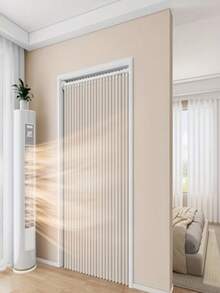 Foldable Door Curtain - Machine Washable Privacy Screen With Hooks, Suitable For Bedroom, Bathroom, Kitchen, Living Room - All Season Home Decor - C - View 5