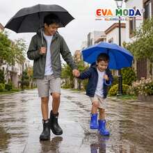 EVA MODAR Kid's Rain Boots - Royal Blue - View 2