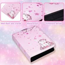400 Cards Collectible Trading Card Holder Case With 55 Sleeves, 4 Pocket For TCG Game Cards Collection Sports Trading Cards Collector Album Card Binder For Girls Gifts - Multicolor - View 4