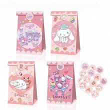 100pcs Multi-Theme Birthday & Holiday Gift Bags Set, Includes Cute Party Gift Bags And Tote Gift Bags, Suitable For Birthdays, Events And Celebrations, Includes 12 Paper Bags And 18 Stickers, Suitable For Fans - Style E - View 7