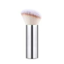 1pc Angled Eyeliner Brush With Ultra-Fine Slanted Tip, Flat Brow Brush, Precise Detail Brush, Suitable For Eye And Under-Eye Makeup, Must Have - Silver - View 10