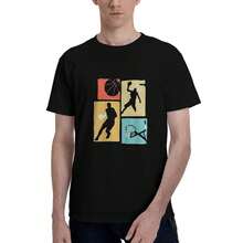 Camiseta de Jugadores de Baloncesto – Camiseta con Gráfico de Aro Colorido para Fans de Deportes - forma - Ver 3