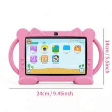 4GB RAM + 64GB ROM / 7 吋平板電腦 / 四核 1.3GHz / Android 13 MTK6735 / 1280x800 HD IPS 螢幕 / 2MP+5MP 相機 / 4000mAh 電池 / WiFi、家長控制、教育、遊戲 / ABS 塑料 + 矽膠,教育平板 - 粉色 - 查看 7