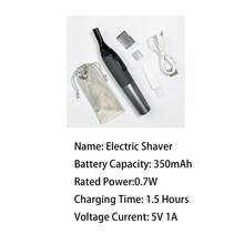 Conduroma Electric Eyebrow And Facial Hair Trimmer, Rechargeable Painless Shaver For Men And Women, Washable Blade Head, Suitable For Eyebrows, Beard, Neck And Face - A - View 10