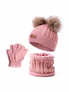 1 Set Knitted Wool Hat Set - Multicolor - View 8