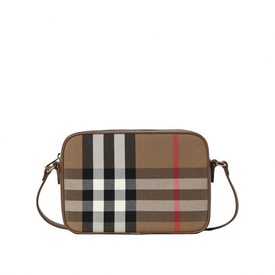 Burberry Check Patterned Women's Camera Bag 80844951 - 棕色拼色80844951 - 查看 1