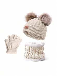 1 Set Knitted Wool Hat Set - Multicolor - View 16