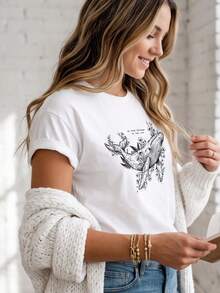 Women T-Shirts - 白色 - 查看 4