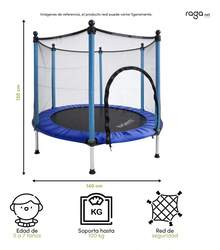 Kids Trampolines - Black-blue - View 2
