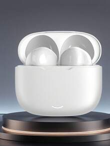 True Wireless Bluetooth Earbuds With Built-In Microphone For Clear Calls, Long Battery Life, Sweat-Resistant Design, Compatible With IOS And Android Devices, Suitable For Fitness, Running And Daily Use - White - View 3