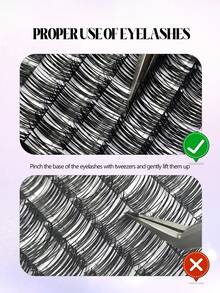 Asiteo 130pcs D Curl Natural Style False Eyelashes 8-16mm Mixed Length DIY Lash Clusters, Fine Soft Fluffy Lightweight, Suitable For Daily Makeup Eyelash Extensions, Single Cluster DIY Home Use, Suitable For Beginners, Daily, Date, Party, Travel Makeup Tools - D - View 6