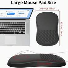 Ergonomic Memory Foam Mouse Pad And Wrist Rest With A Soft Lycra Surface, Angled Support To Relieve Wrist Fatigue, Non-Slip Base, And Precise Tracking. A Comfortable Design Suitable For Long Hours Of Office Work, Gaming, And Study. - View 4