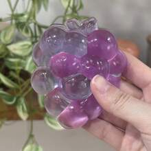 Tachimi 139pcs Crunchy Squishy Fidget Toys Highly Transparent And Attractive Crystal Purple Grape Slow Rebound Squeezing Toy, Ultra Soft Clay Stress Relieving Small Toy - Multicolor - View 9