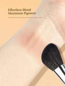 Slanted Cheekbone Blush Brush Contour Brush Multi-Functional Professional Makeup Tool With Wool Bristles For Better Pigment Pickup - Black - View 10