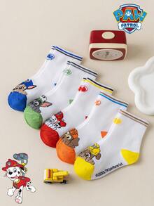 1/5/10 Pairs Paw Patrol Kids Socks Cute Puppy White Winter Mid-Calf Socks Fun Christmas Gift - Multicolor - View 4