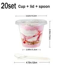 50/40/30/20/10pcs Reusable Ice Cream Cups Chocolate Milk Cups Dessert Cups For Pudding, Dinner Dessert, Home Kitchen, Office, Wedding, Party, Birthday, Picnic, Dessert Table, Baking, Graduation Gift, Kitchen Gadget, Candy, Coffee Beans, Fruit, Gift, Kitchen Baking Essential - Transparent - View 16