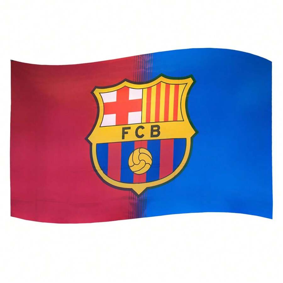 FC Barcelona Crest Flag - Red/Blue - View 1