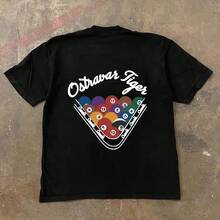Women T-Shirts - 短袖--黑色--撞球文化(ab面) - 查看 1
