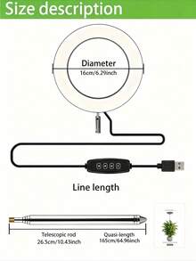Full Spectrum LED Grow Light, Adjustable Stand, USB Powered With Timer, For Indoor Tall Potted Plants Greenhouse Gardening, Halloween & Christmas Home Decor Lighting - Large Plant Grow Light - View 6