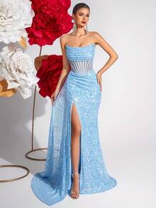 Vestidos de Boda - Azul cielo - Ver 7