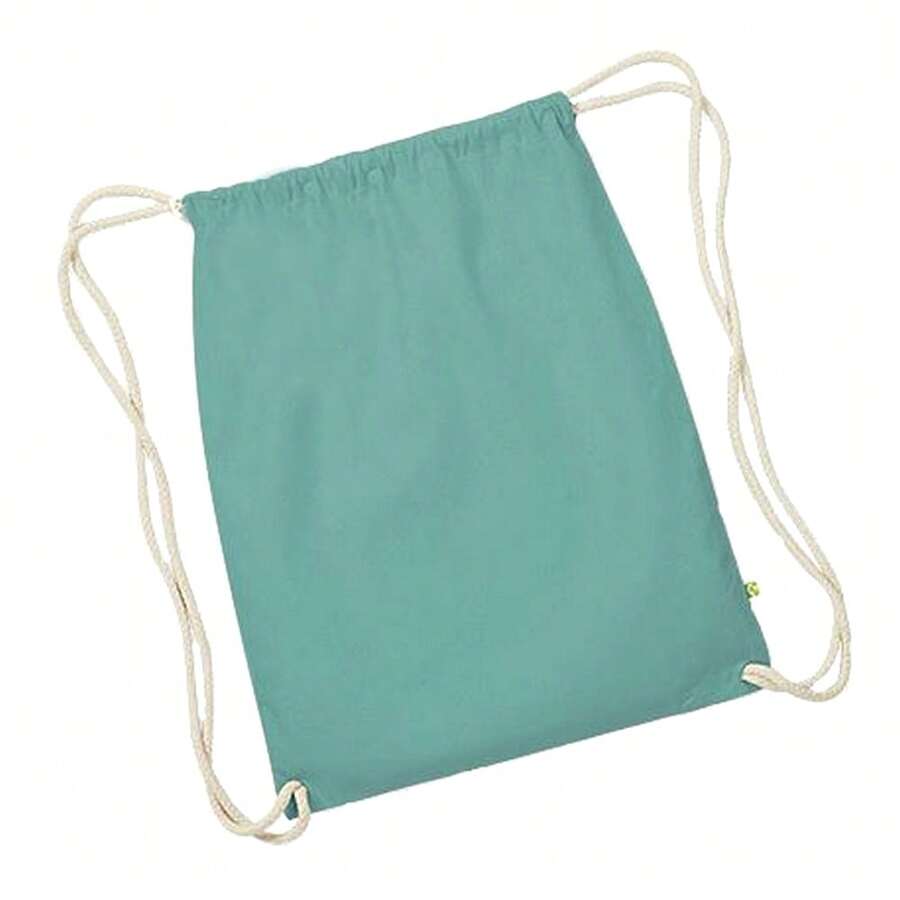 Westford Mill Earthware Organic Gymsac/Drawstring Bag (13 Litres) - Sage - View 1