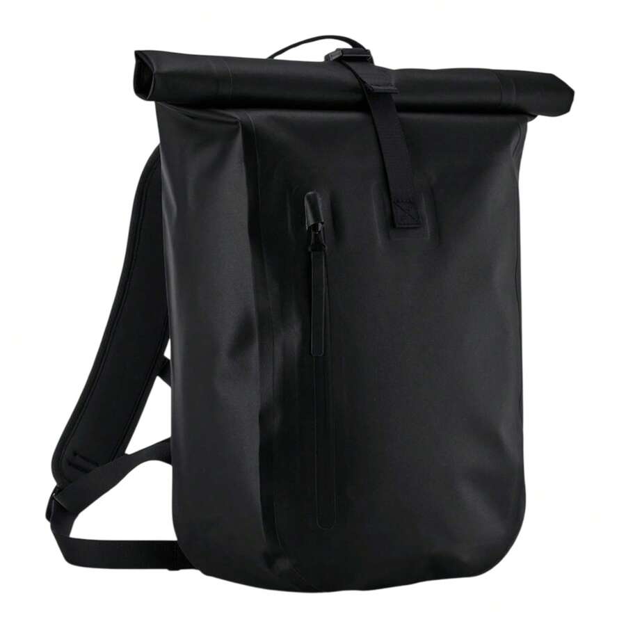 Quadra Lite Roll Top Waterproof Backpack - Black - View 1
