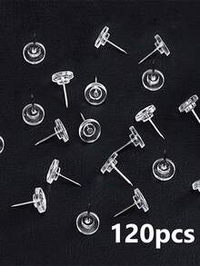 180PCS Clear Thumb Tacks For Wall Push Pins For Wall Thumbtacks For Hanging | Flat Tacs For Wall For Bulletin Board For Shadow Box Display - A - View 10